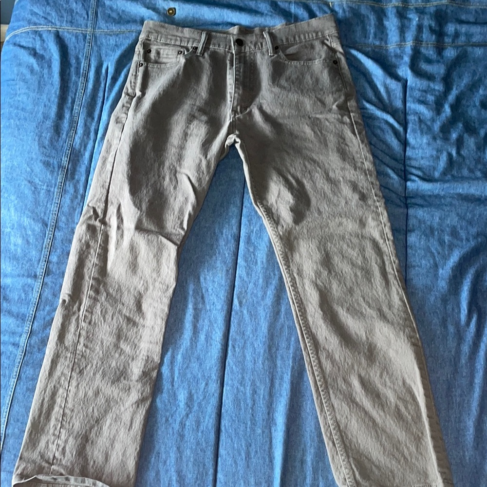 Signature by Levi Strauss Gray Straight Jeans